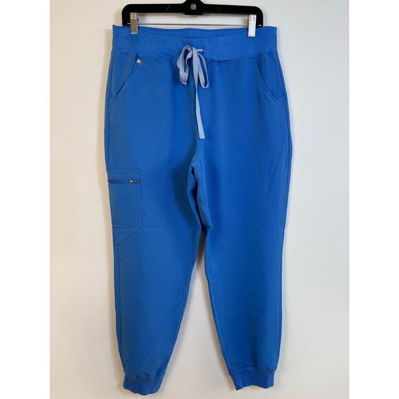 Figs Scrub Set Casma Top Medium Zamora Joggers Large Royal Blue M/L Hospital - Picture 3 of 10